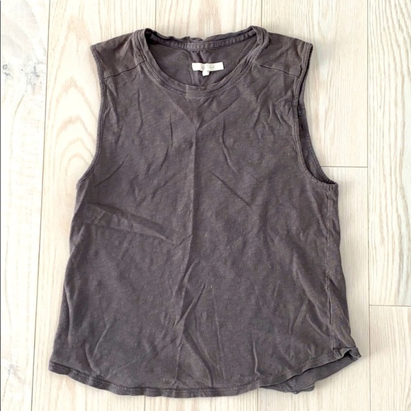 7 For All Mankind Muscle  Tank Grey - Picture 1 of 1